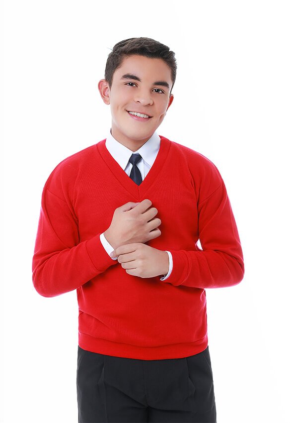 dotaciones y uniformes cydp dotación joven saco colegial rojo