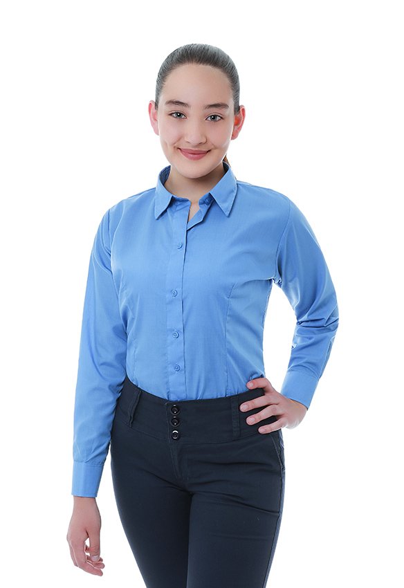 dotaciones y uniformes cydp dotación niña blusa azul