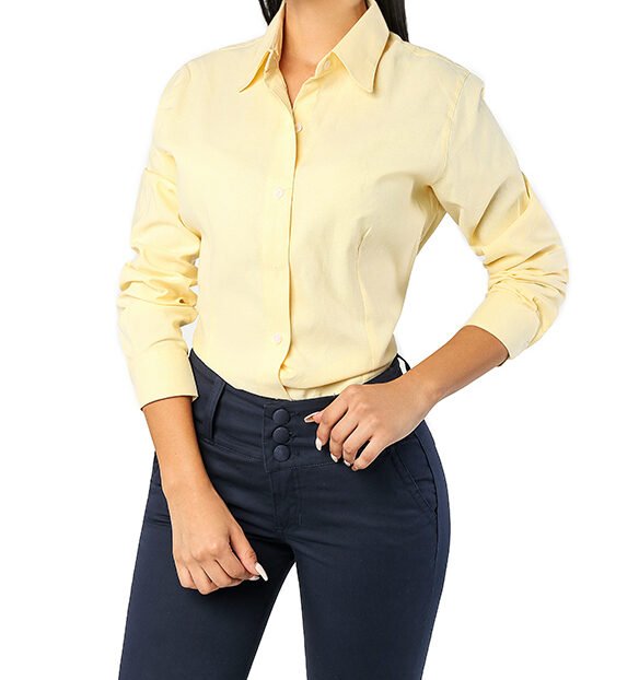 dotaciones y uniformes cydp oxford dama amarillo